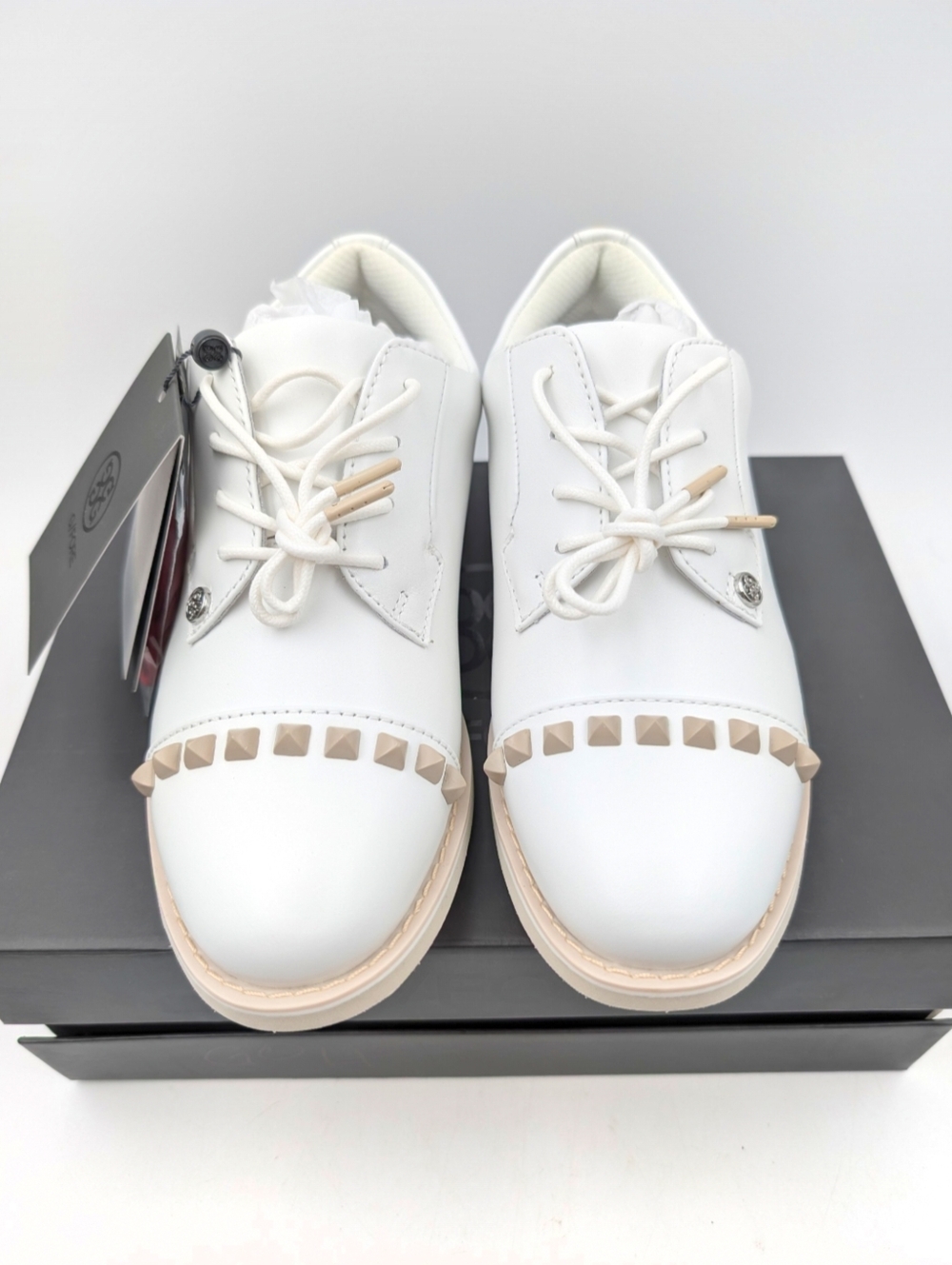 G/FORE Women's Gallivanter Stud Cap Toe Golf Shoe 6.5 NWT